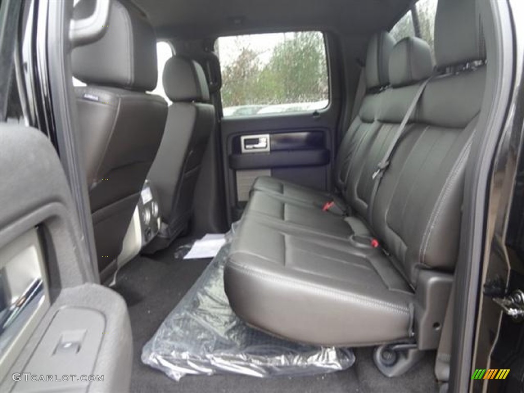 Black Interior 2012 Ford F150 FX4 SuperCrew 4x4 Photo #60191772