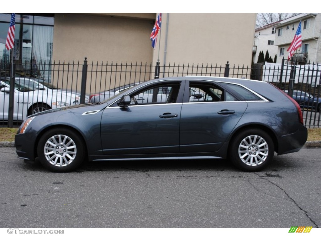 Thunder Gray ChromaFlair 2010 Cadillac CTS 4 3.0 AWD Sport Wagon Exterior Photo #60193302