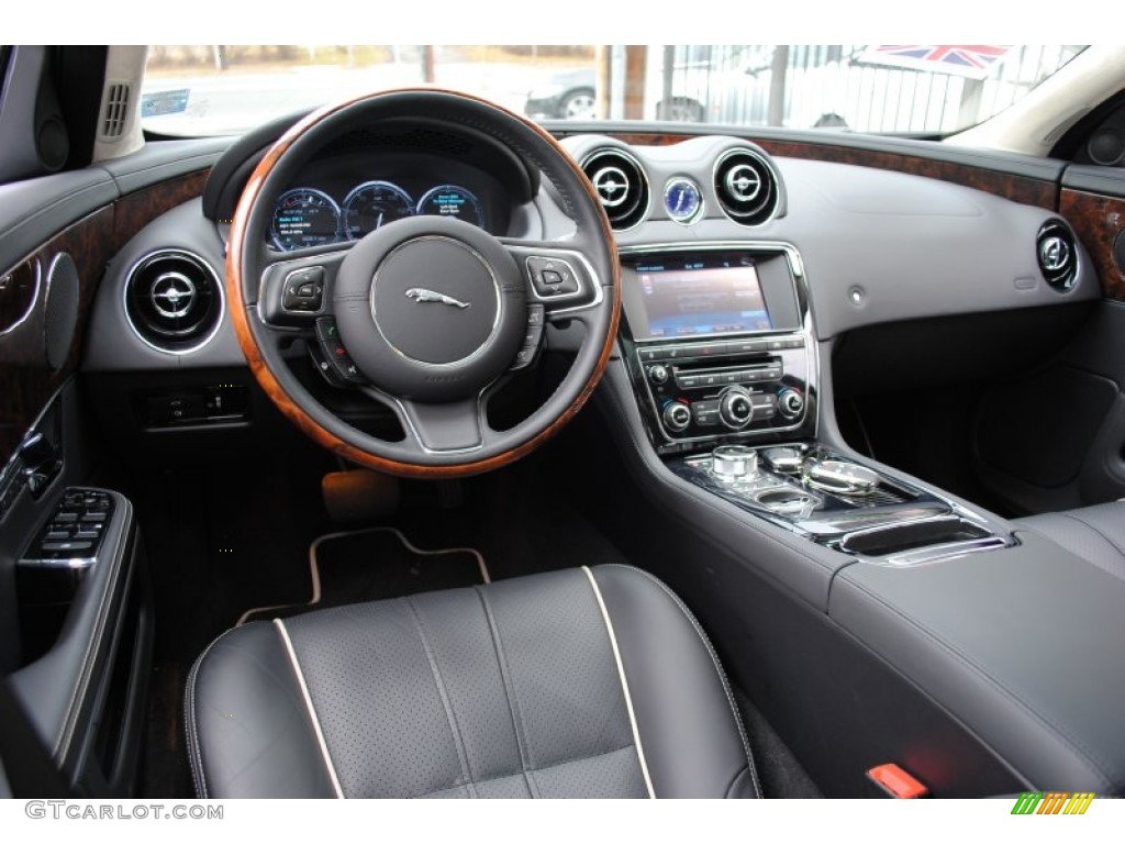 2011 Jaguar XJ XJL Jet Black/Jet Black Dashboard Photo #60194138
