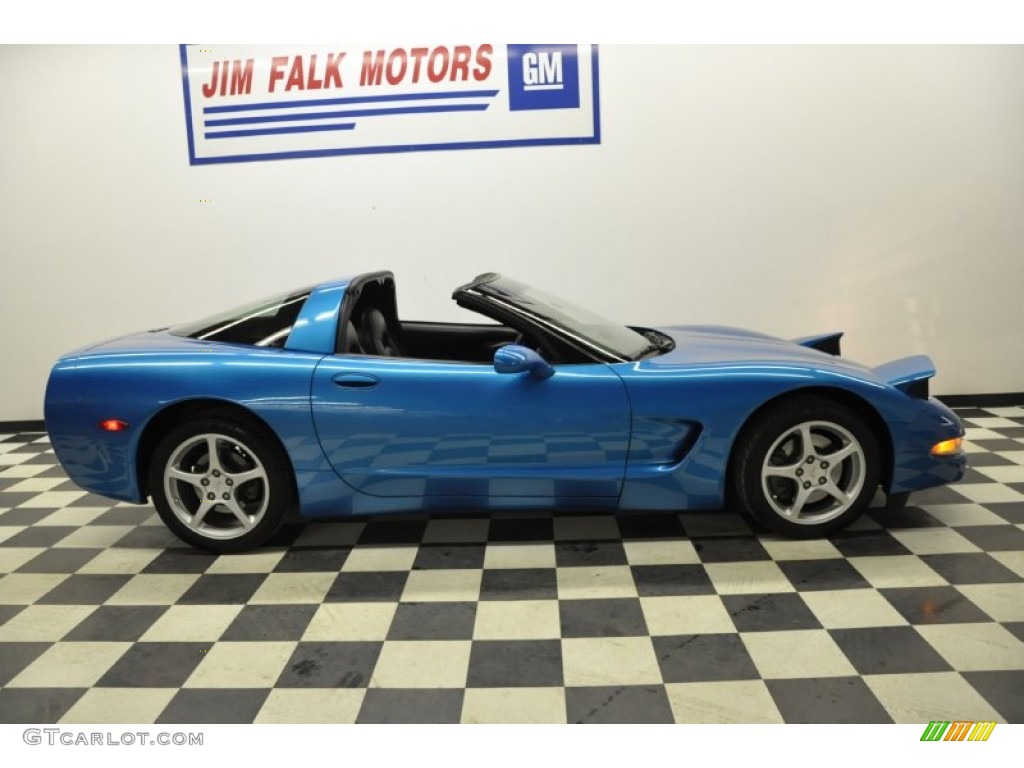 2000 Corvette Coupe - Nassau Blue Metallic / Black photo #1