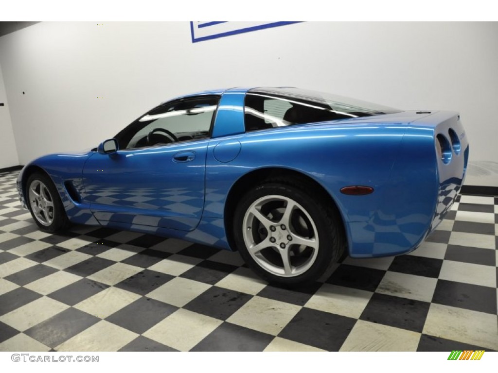 2000 Corvette Coupe - Nassau Blue Metallic / Black photo #34