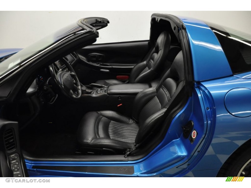 2000 Corvette Coupe - Nassau Blue Metallic / Black photo #46