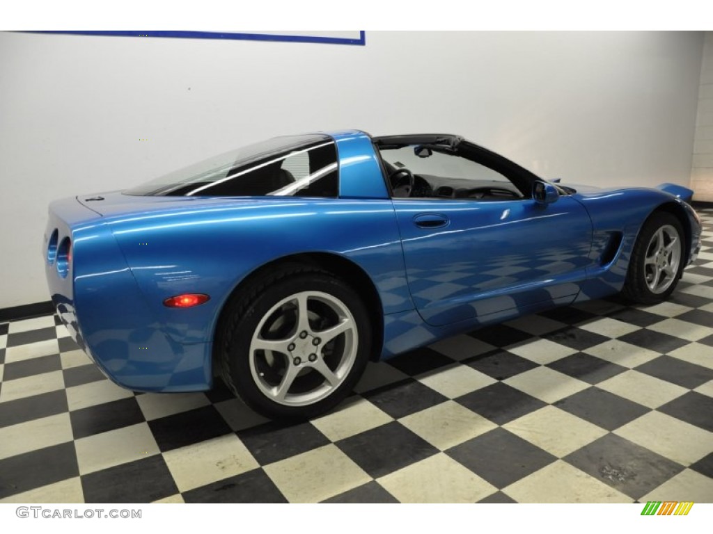 2000 Corvette Coupe - Nassau Blue Metallic / Black photo #58