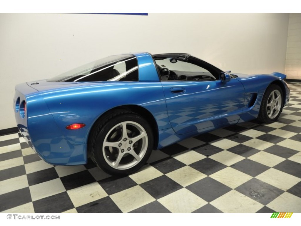 2000 Corvette Coupe - Nassau Blue Metallic / Black photo #59