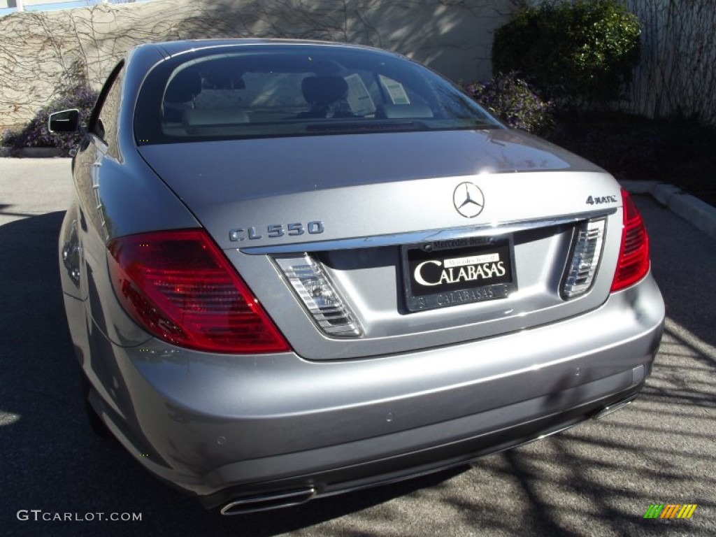 2012 CL 550 4MATIC - Paladium Silver Metallic / Black photo #3
