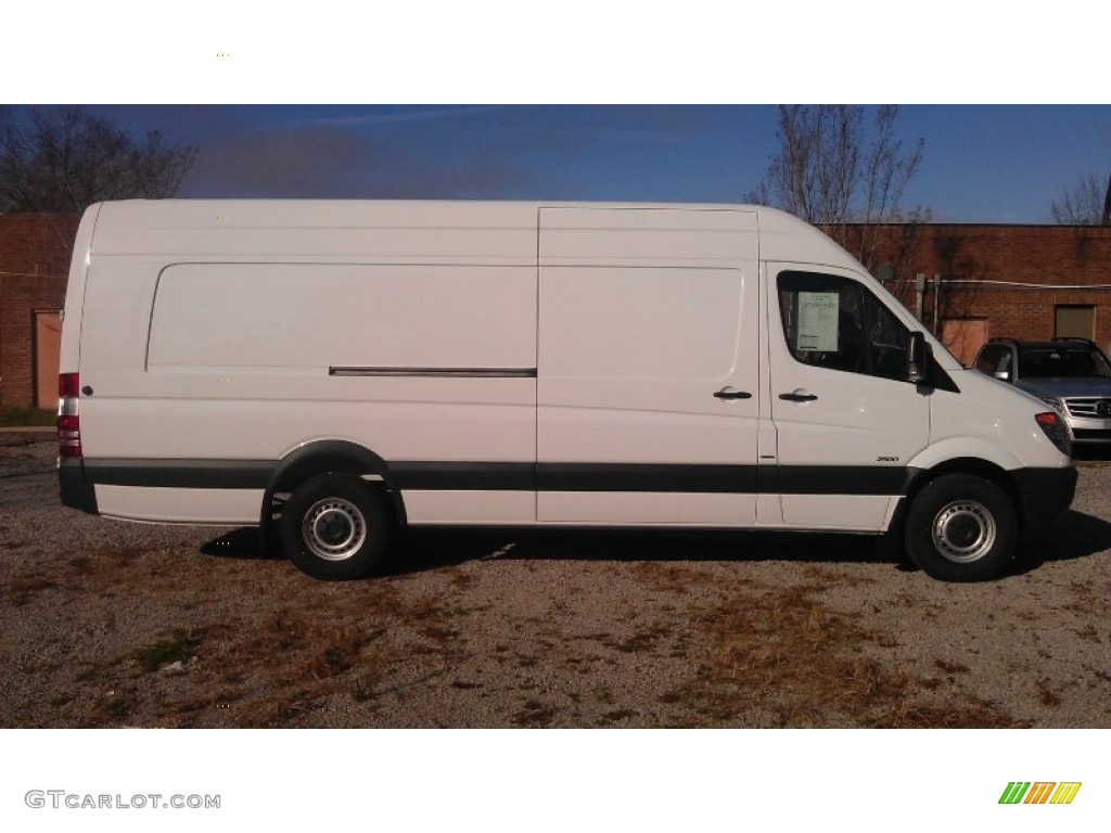 2012 Sprinter 2500 High Roof Cargo Van - Arctic White / Lima Black Fabric photo #3