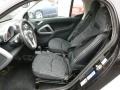 Design Black 2009 Smart fortwo passion coupe Interior Color