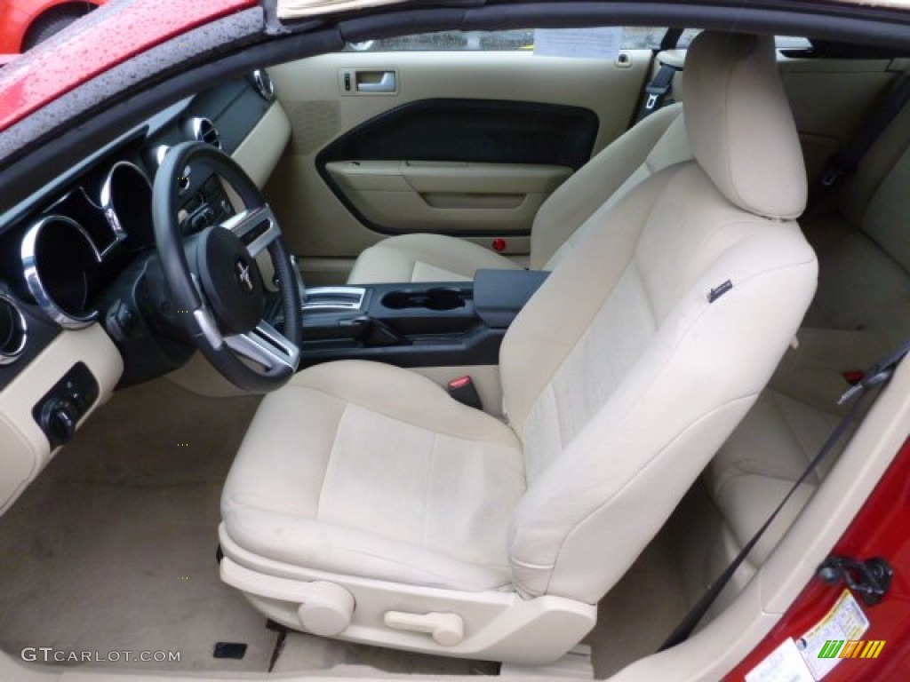 2008 Ford Mustang V6 Deluxe Convertible Front Seat Photo #60196600