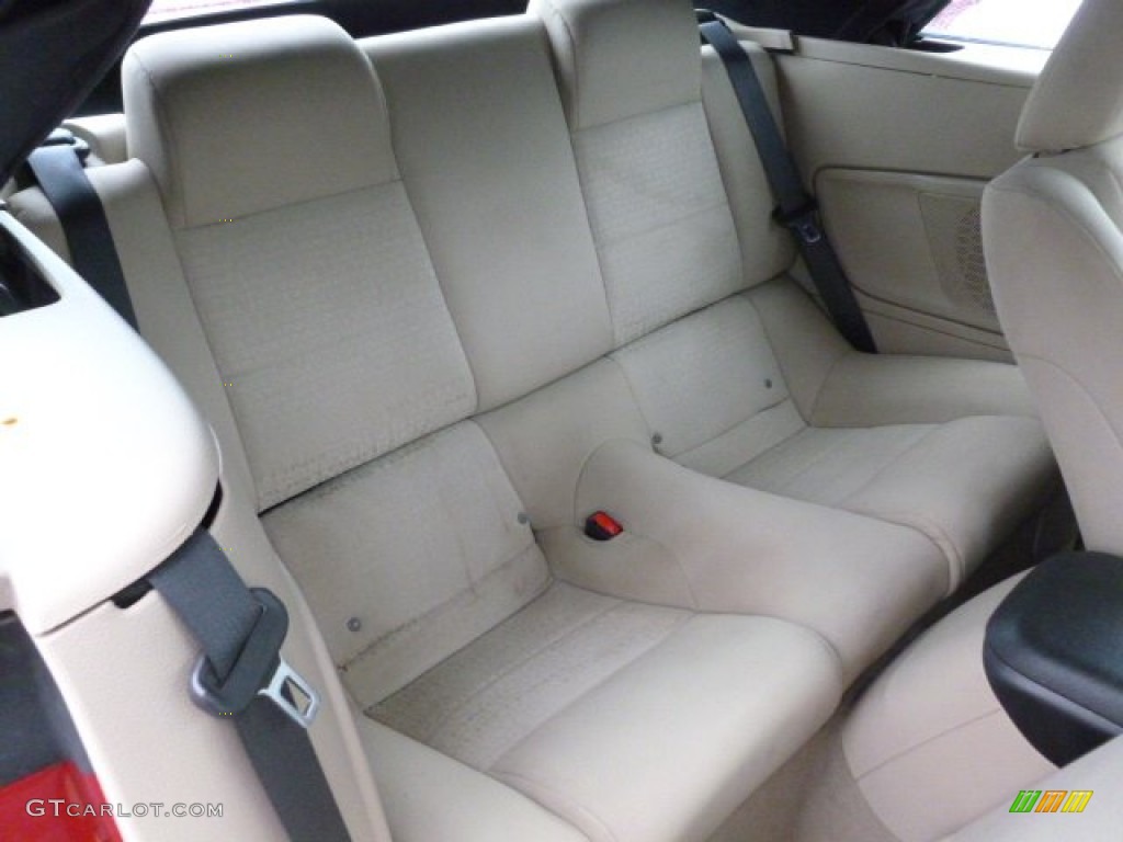2008 Ford Mustang V6 Deluxe Convertible Rear Seat Photo #60196642