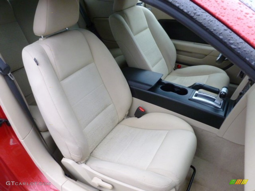 Medium Parchment Interior 2008 Ford Mustang V6 Deluxe Convertible Photo #60196675