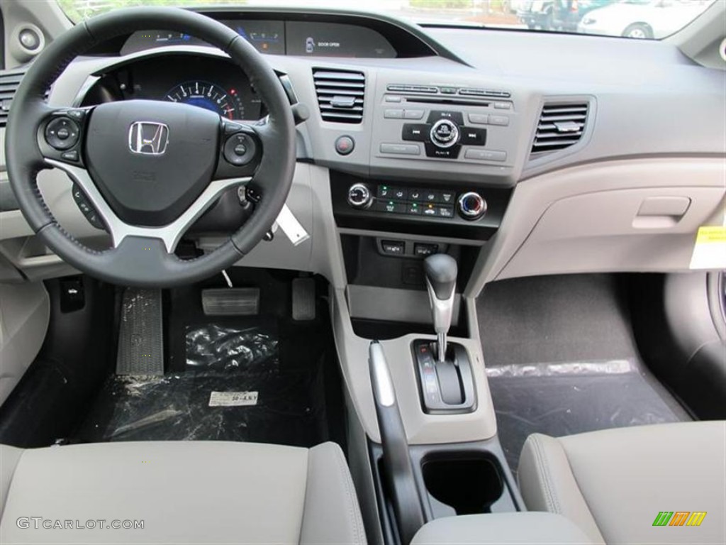 2012 Honda Civic EX-L Coupe Gray Dashboard Photo #60196702