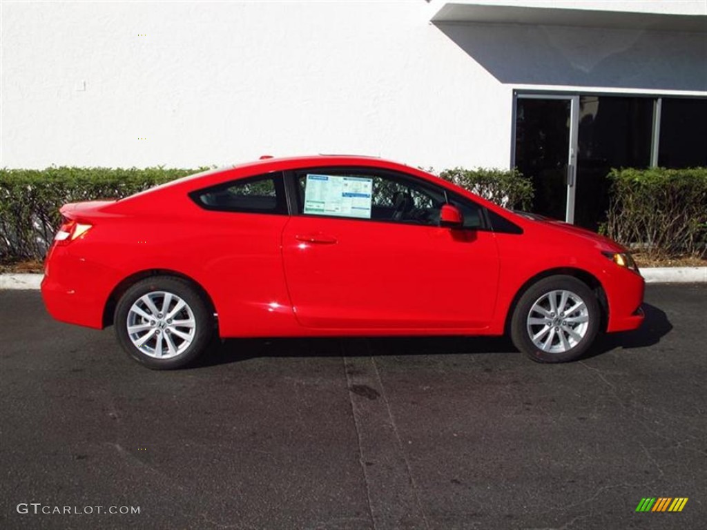Rallye Red 2012 Honda Civic EX-L Coupe Exterior Photo #60196855