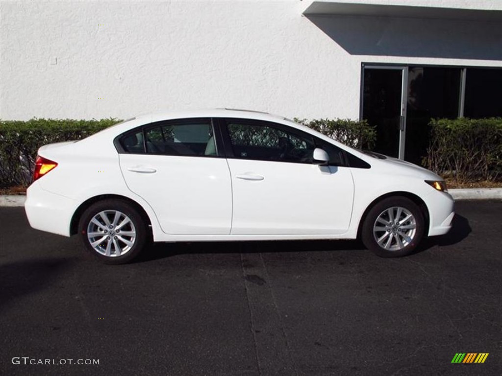 Taffeta White 2012 Honda Civic EX Sedan Exterior Photo #60197038