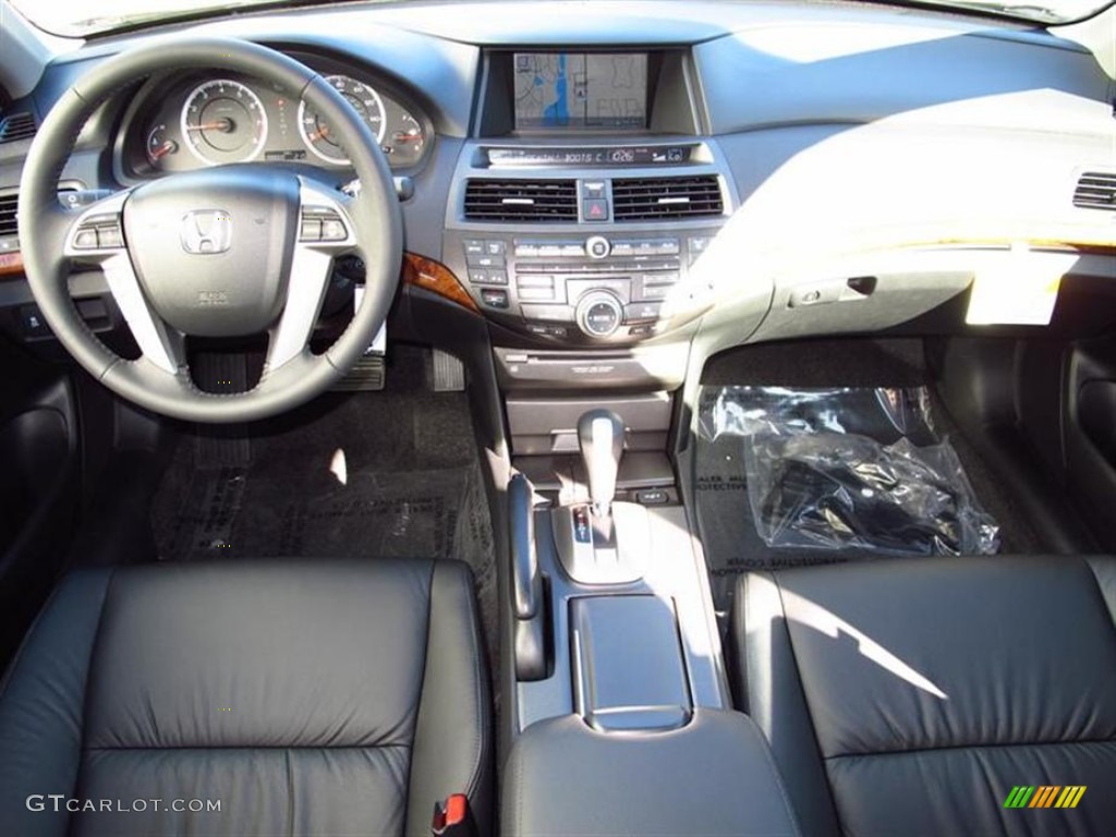 2012 Accord EX-L V6 Sedan - Alabaster Silver Metallic / Black photo #4