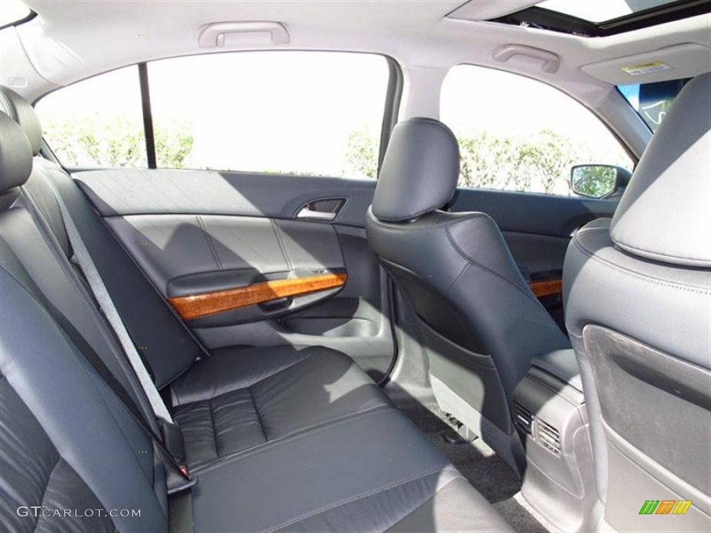 2012 Accord EX-L V6 Sedan - Alabaster Silver Metallic / Black photo #8
