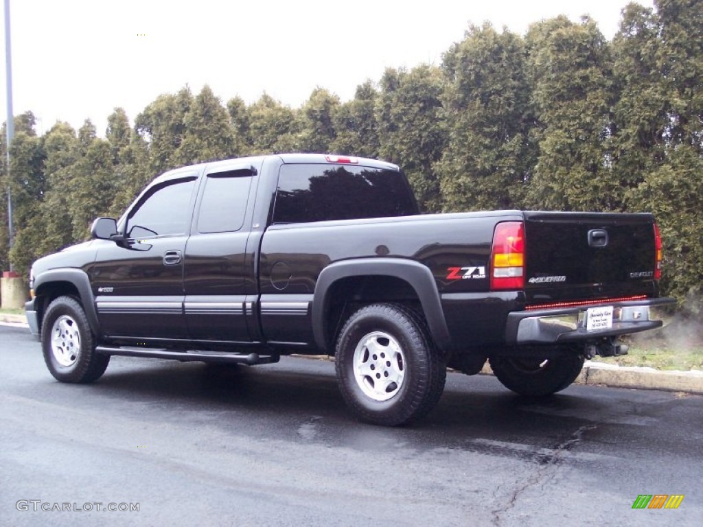 2001 Silverado 1500 LS Extended Cab 4x4 - Onyx Black / Graphite photo #6