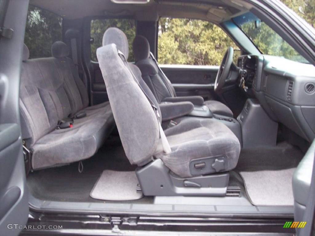 2001 Silverado 1500 LS Extended Cab 4x4 - Onyx Black / Graphite photo #37