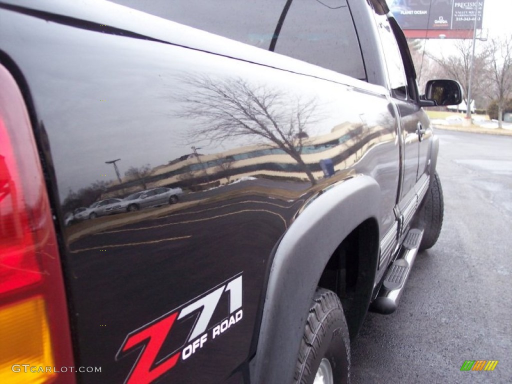 2001 Silverado 1500 LS Extended Cab 4x4 - Onyx Black / Graphite photo #48