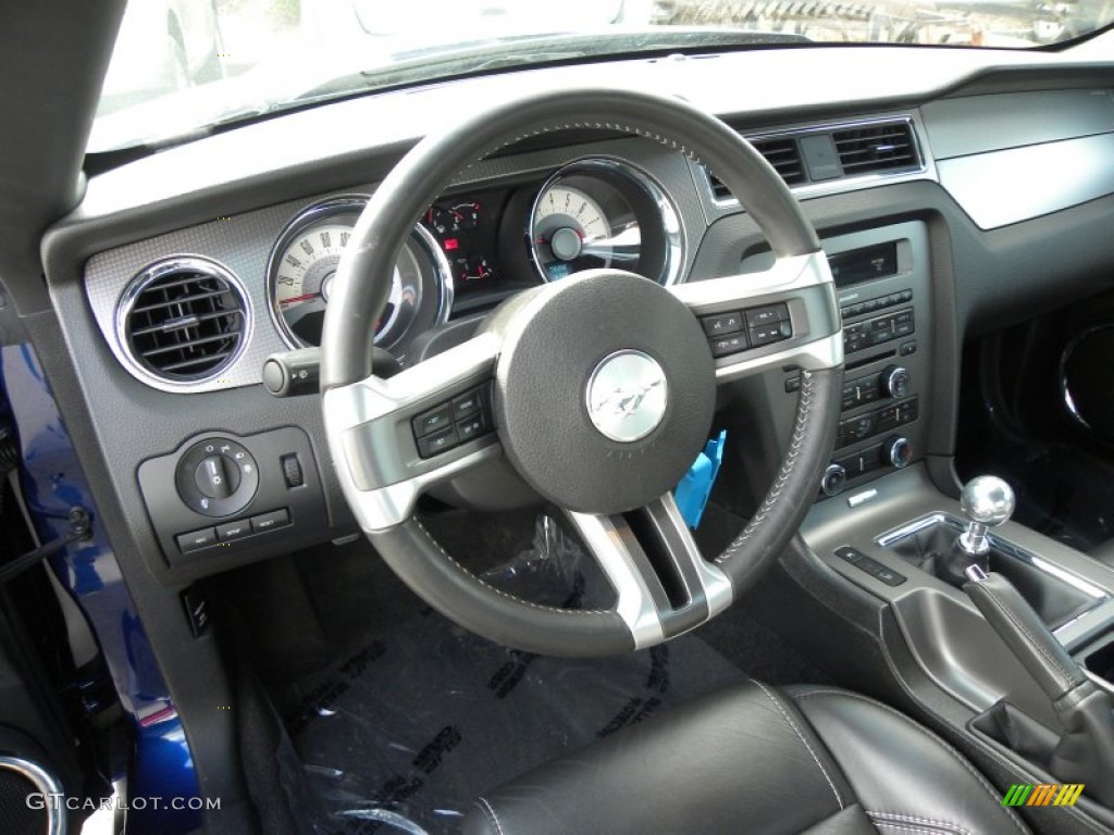 Charcoal Black/Cashmere Interior 2010 Ford Mustang V6 Premium Coupe Photo #60200353