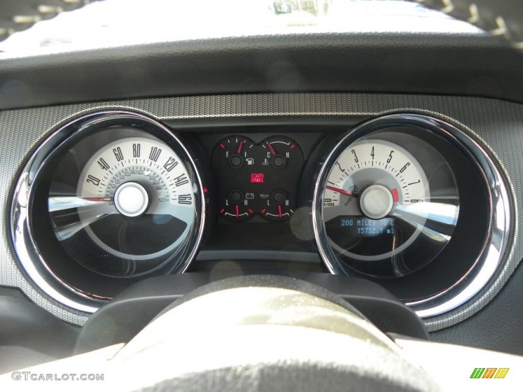 2010 Ford Mustang V6 Premium Coupe Gauges Photo #60200488
