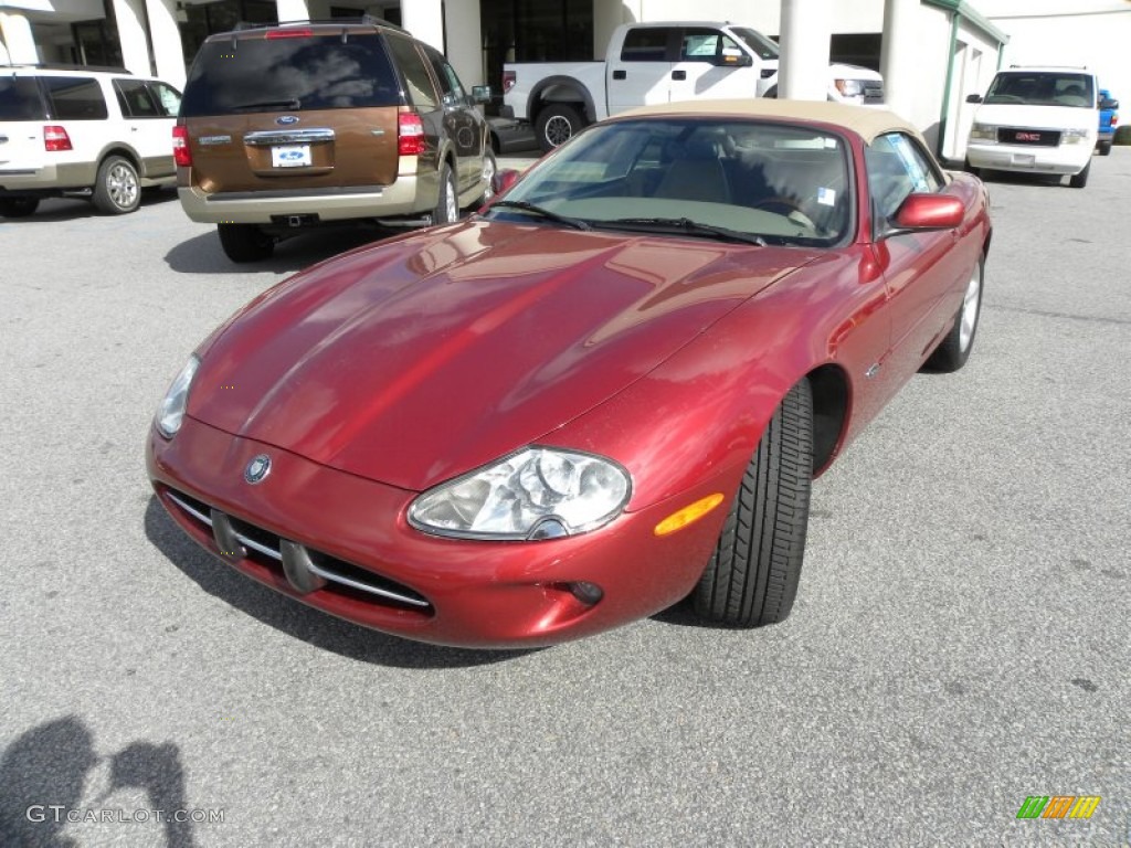 2000 XK XK8 Convertible - Carnival Red / Cashmere photo #1