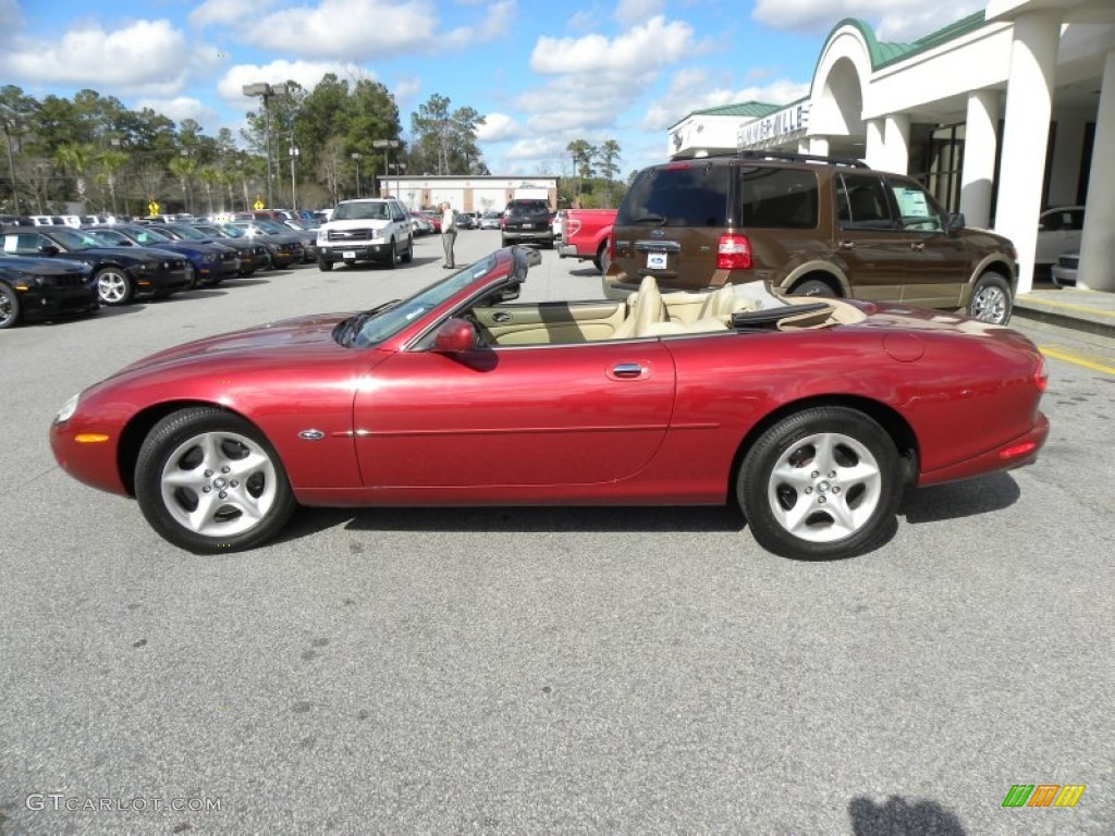 Carnival Red 2000 Jaguar XK XK8 Convertible Exterior Photo #60201535