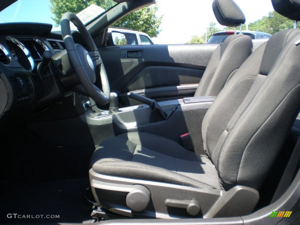 2011 Mustang V6 Convertible - Ebony Black / Charcoal Black photo #14