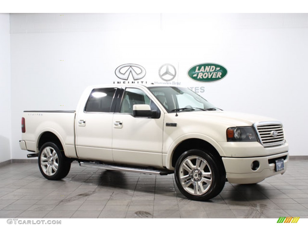 White Sand Tri-Coat 2008 Ford F150 Limited SuperCrew 4x4 Exterior Photo #60202840