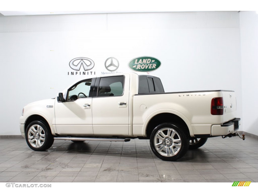 White Sand Tri-Coat 2008 Ford F150 Limited SuperCrew 4x4 Exterior Photo #60202870