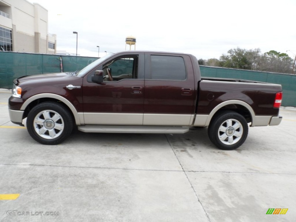 Mahogany Metallic 2008 Ford F150 King Ranch SuperCrew Exterior Photo #60204997