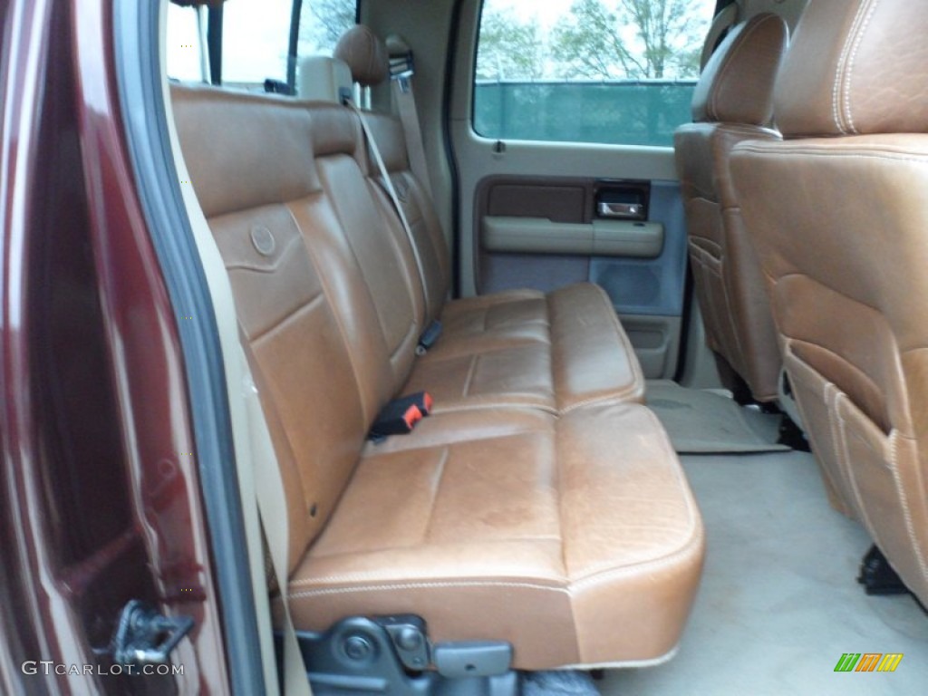 Tan/Castaño Leather Interior 2008 Ford F150 King Ranch SuperCrew Photo #60205183