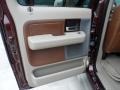 Tan/Castaño Leather 2008 Ford F150 King Ranch SuperCrew Door Panel