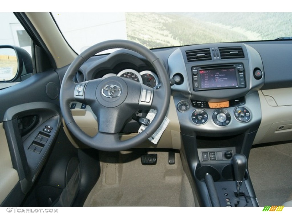 2012 Toyota RAV4 V6 Limited 4WD Sand Beige Dashboard Photo #60205936