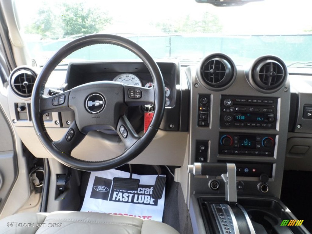 2004 Hummer H2 SUV Wheat Dashboard Photo #60206050