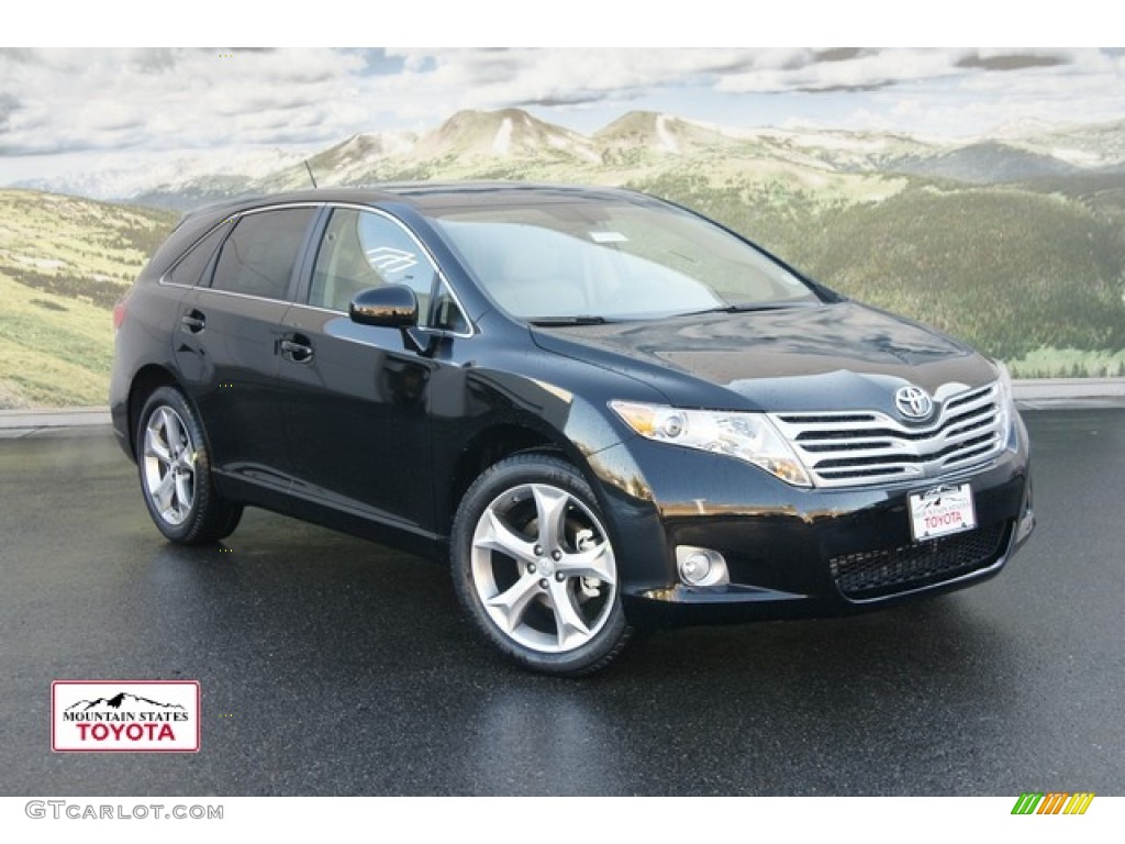 2012 Venza LE AWD - Black / Ivory photo #1