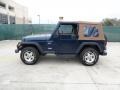 2000 Patriot Blue Pearl Jeep Wrangler Sport 4x4  photo #6