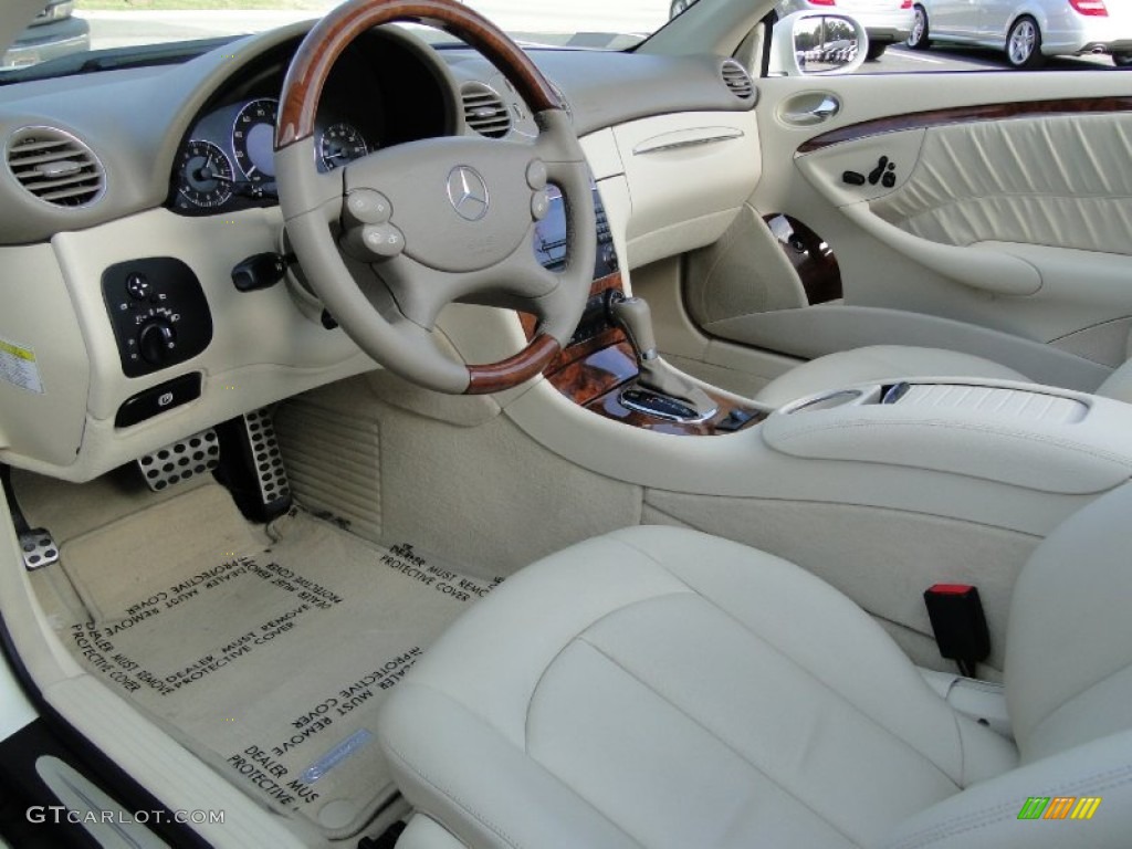 Stone Interior 2009 Mercedes-Benz CLK 350 Cabriolet Photo #60207337