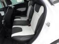 2012 Ford Focus Arctic White Leather Interior Rear Seat Photo