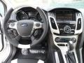 2012 Ford Focus Arctic White Leather Interior Dashboard Photo