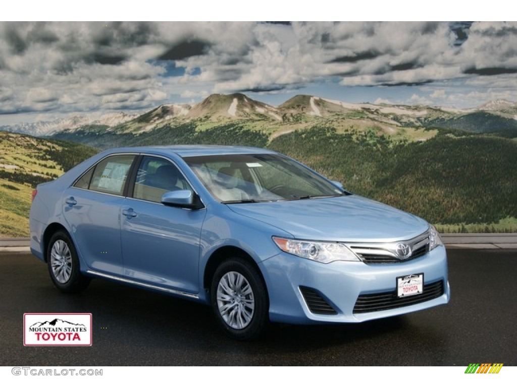 2012 Camry LE - Clearwater Blue Metallic / Ivory photo #1