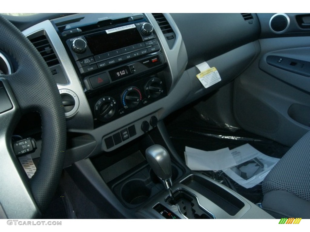2012 Tacoma V6 TRD Sport Double Cab 4x4 - Super White / Graphite photo #6