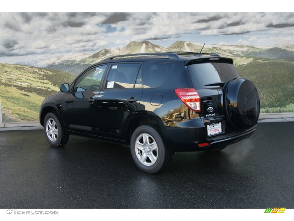 2012 RAV4 I4 4WD - Black / Sand Beige photo #3