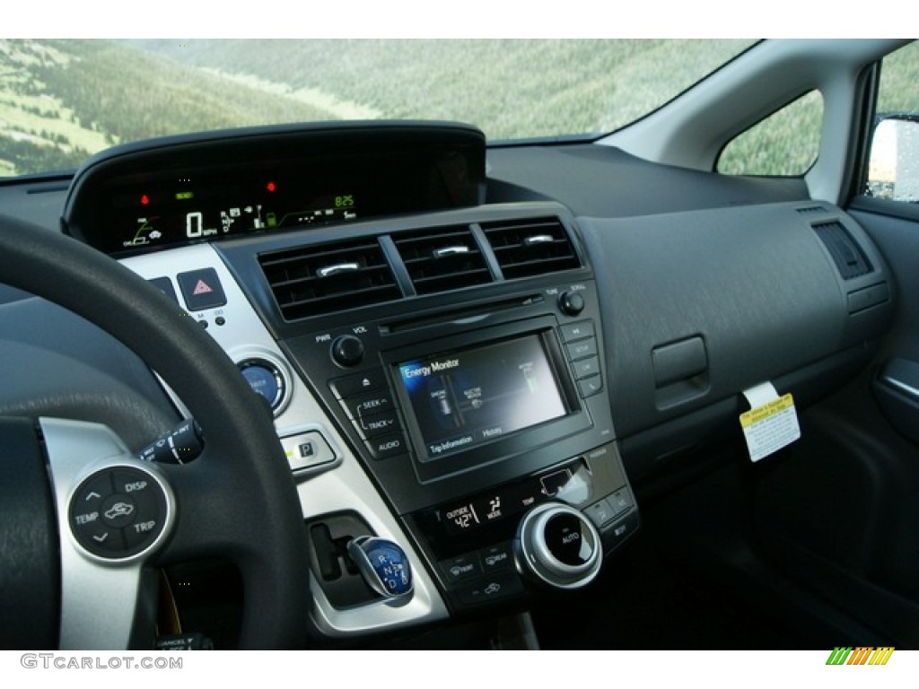 2012 Prius v Two Hybrid - Black / Dark Gray photo #6