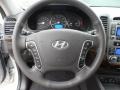 2012 Hyundai Santa Fe Cocoa Black Interior Steering Wheel Photo