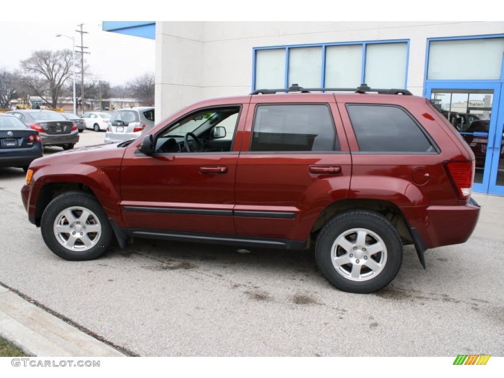 Red Rock Crystal Pearl 2009 Jeep Grand Cherokee Laredo 4x4 Exterior Photo #60210550