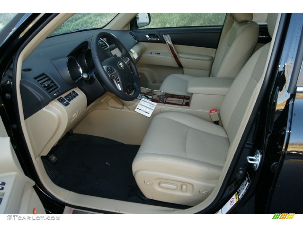 Sand Beige Interior 2012 Toyota Highlander Hybrid Limited 4WD Photo #60210614