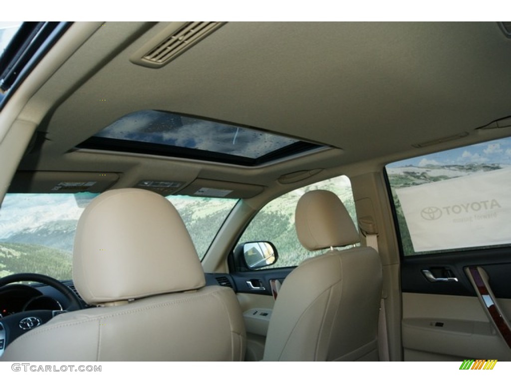 2012 Highlander Hybrid Limited 4WD - Black / Sand Beige photo #11