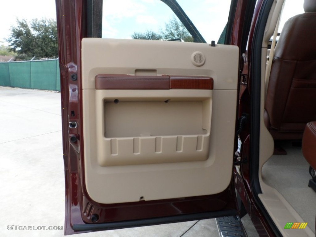 2012 F250 Super Duty King Ranch Crew Cab 4x4 - Autumn Red Metallic / Chaparral Leather photo #23