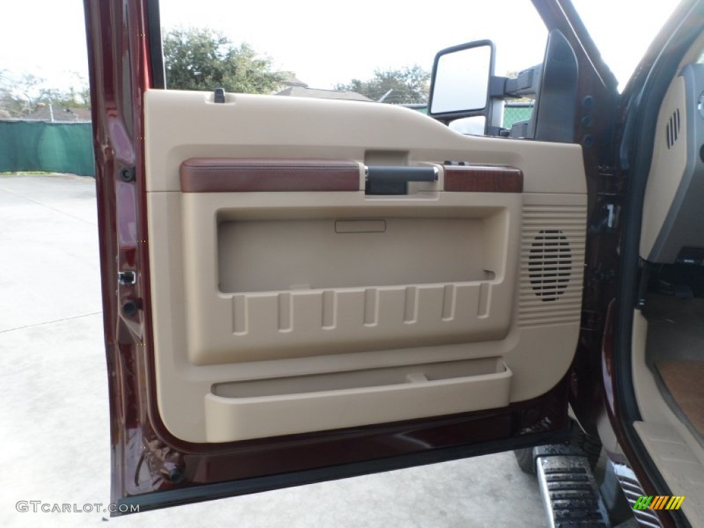 2012 F250 Super Duty King Ranch Crew Cab 4x4 - Autumn Red Metallic / Chaparral Leather photo #25