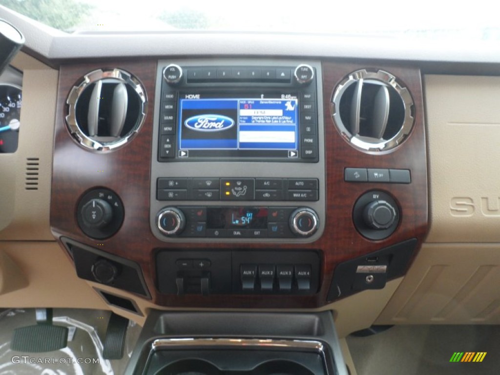 2012 F250 Super Duty King Ranch Crew Cab 4x4 - Autumn Red Metallic / Chaparral Leather photo #32
